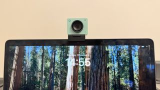 The Aurora Green OBSBot Meet 2 4K webcam