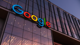 Seattle, USA - Jul 24, 2022: The South Lake Union Google Headquarter entrance at sunset.